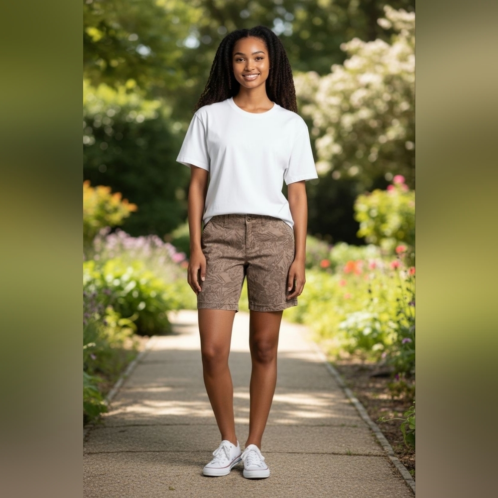 ✨️AEO Stretch Tropical Bermuda Shorts! - Picture 2 of 6